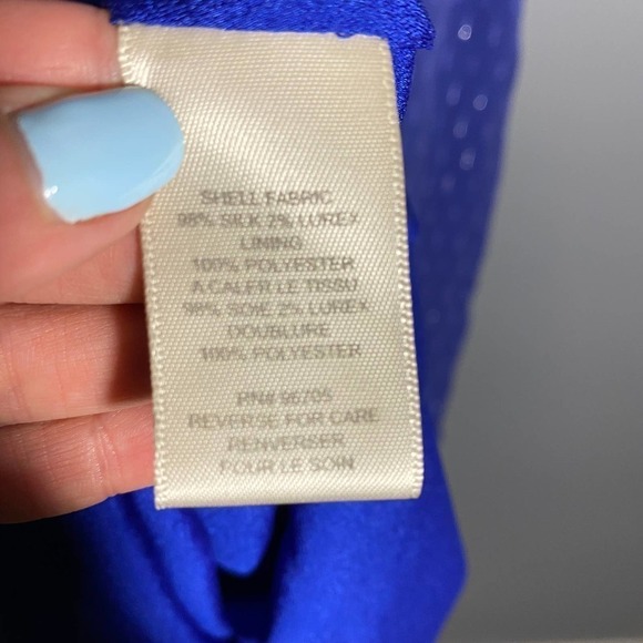 Rebecca Taylor Sleeveless Silk Blend Flutter Collar Dress Size 6 - Picture 9 of 9